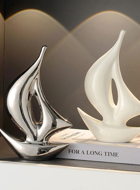 轻奢玄关入户桌面酒柜书柜装饰品