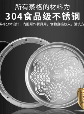 304不锈钢多功能家用家用大容量