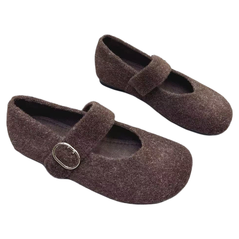 羊京绒法式软底玛丽珍鞋2025秋新款圆头皮带扣舒适低帮单鞋豆豆鞋,淘宝优惠券,粉丝福利购,淘宝优惠卷