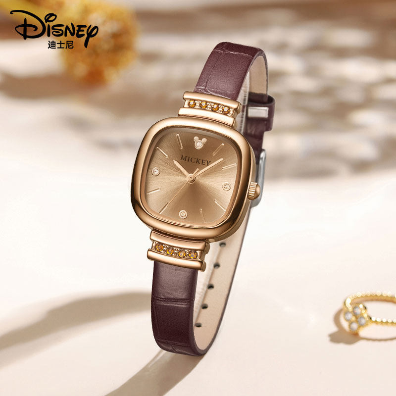 迪士尼女士女款轻奢小众女生手表 蕾航手表国产腕表