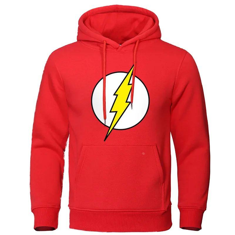 The BIG BANG Theory Men's Hoodies Lightning Print Men Ho-图0