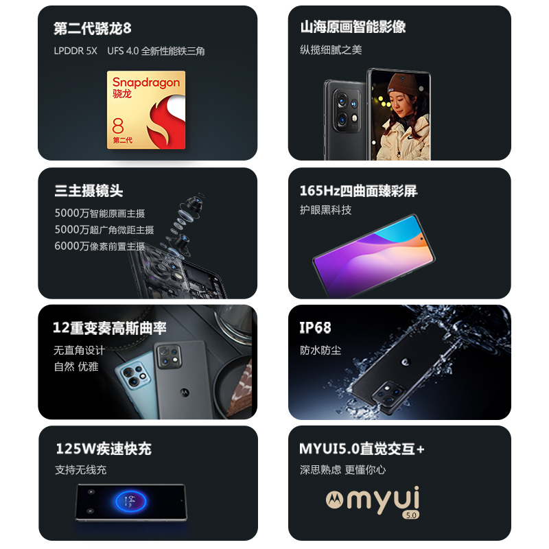 【整点抢5折6期免息】摩托罗拉影像 moto摩托罗拉手机