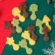 Christmas cookie cake decoration Santa tree star spoon shaped mixed paper cup dessert baking decoration