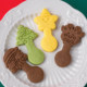 Christmas cookie cake decoration Santa tree star spoon shaped mixed paper cup dessert baking decoration