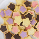 Five-pointed star heart cookie cake dessert decoration