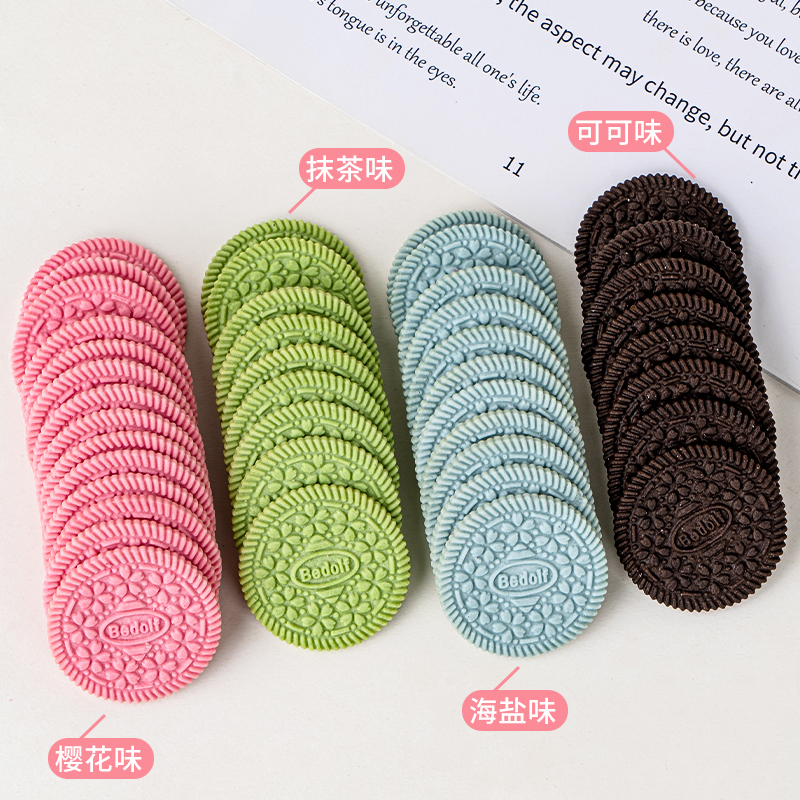 Internet celebrity big round cookie cake decoration in various colors