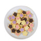 Five-pointed star heart cookie cake dessert decoration