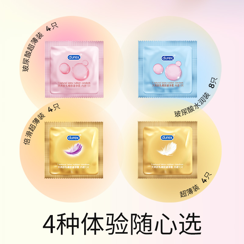 杜蕾斯避孕套正品安全套超薄官方旗舰店001水润男女专用玻尿酸byt - 图1