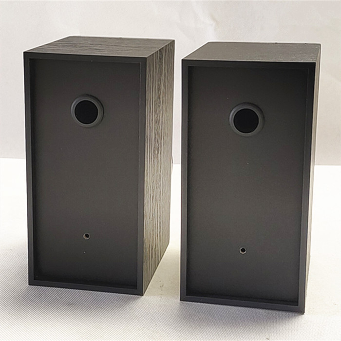 重低音2.5寸喇叭音响空箱DIY扬声器木质空箱3w小音箱箱体盒子网罩-图2