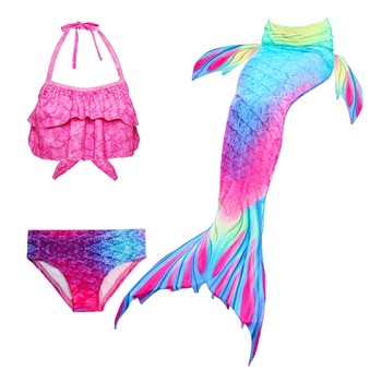 Mermaid costume mermaid tail ຂອງ swimsuit ເດັກນ້ອຍຂອງເດັກຍິງ princess skirt ເຄື່ອງນຸ່ງຫົ່ມລອຍນ້ໍາແຍກ bikini swimsuit
