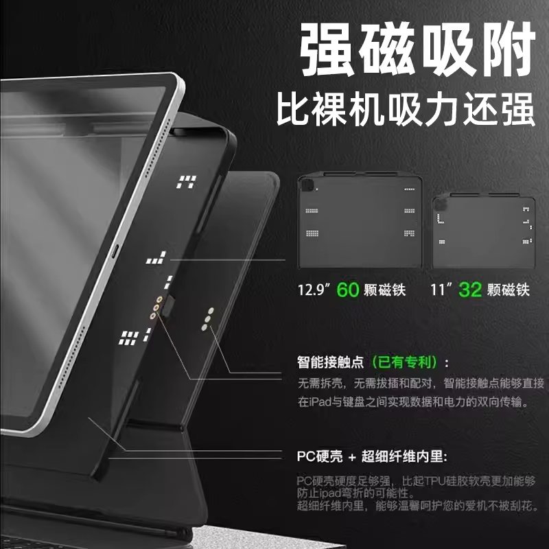 switcheasy适用苹果2025新款iPad Pro 11/13寸保护壳M4防摔兼容妙控键盘伴侣壳air7/6防弯平板单后壳笔槽磁吸