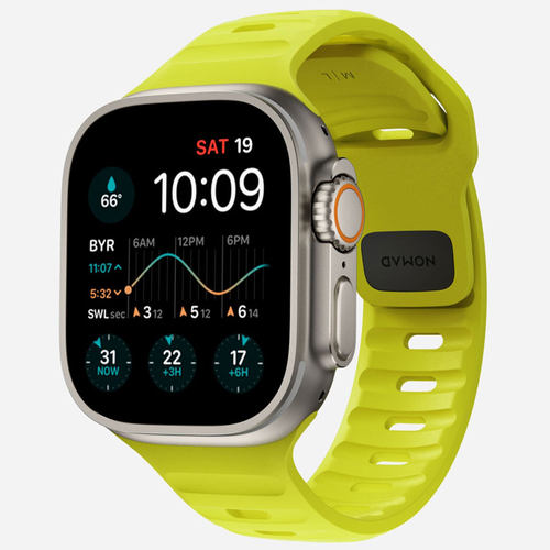 NOMAD适用苹果iwatch10/9/8表带apple watch ultra3活力橙新款s11/10硬汉氟橡胶手表腕带运动防水 - 图0