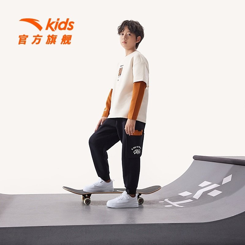 开学小白鞋安踏儿童学生低帮板鞋白色男女童休闲鞋秋季新款运动鞋,淘宝优惠券,粉丝福利购,淘宝优惠卷