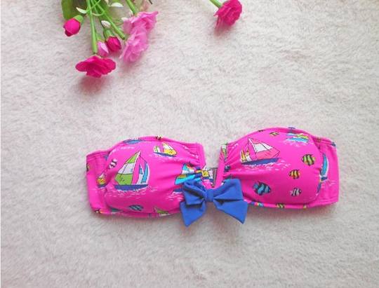 F178 precio especial para pedidos extranjeros, estilo pequeño y fresco, top de tubo, push-up de pecho pequeño, traje de baño bikini sexy, copa A/B