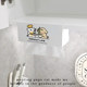 Dachshund kitchen tissue rack without punching suspension