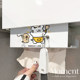 Dachshund kitchen tissue rack without punching suspension