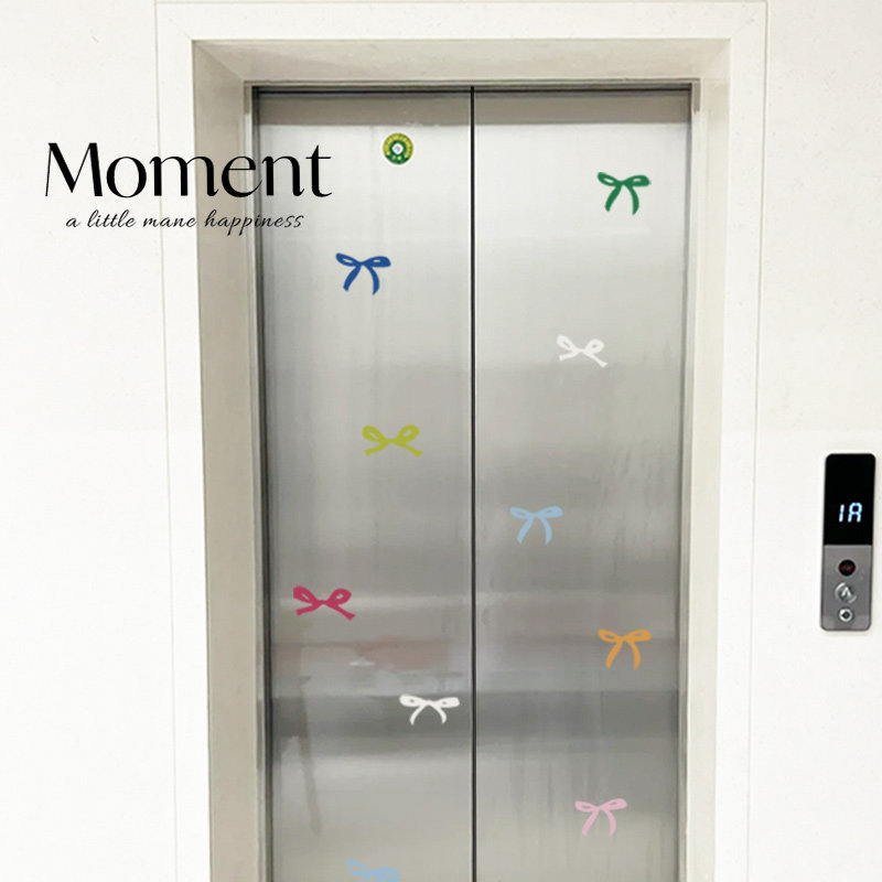 创意ins蝴蝶结电梯贴纸高级感入户门装饰电梯贴一梯一户门口布置,淘宝优惠券,粉丝福利购,淘宝优惠卷