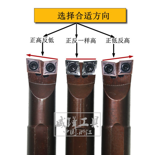 双头车刀杆 内孔车刀杆 镗孔刀杆 S16Q-SCLCR/l06-16数控镗孔刀杆 - 图0