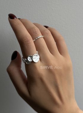 SIRVE不规则圆勺开口复古戒指