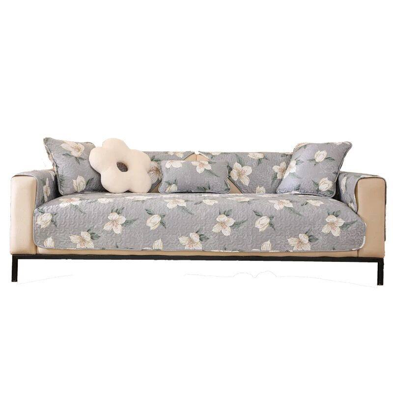 纯棉沙发垫四季通用全棉布艺防滑坐垫盖布简约现代全包套罩巾纯色,淘宝优惠券,粉丝福利购,淘宝优惠卷