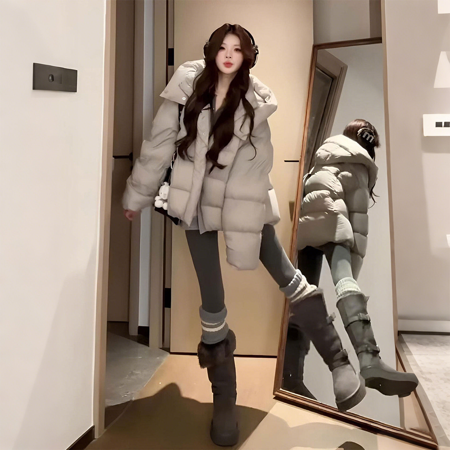 大码女装胖mm韩版百搭连帽棉服外套女冬季宽松显瘦加厚保暖棉衣潮,淘宝优惠券,粉丝福利购,淘宝优惠卷