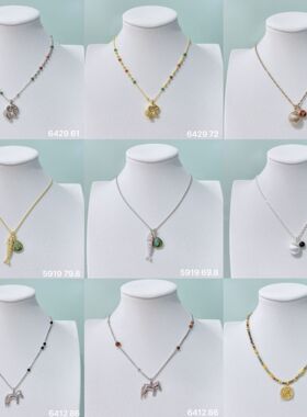 丽银饰品丽贝丽影小众设计复古风个性潮流时尚项链系列2025爆款