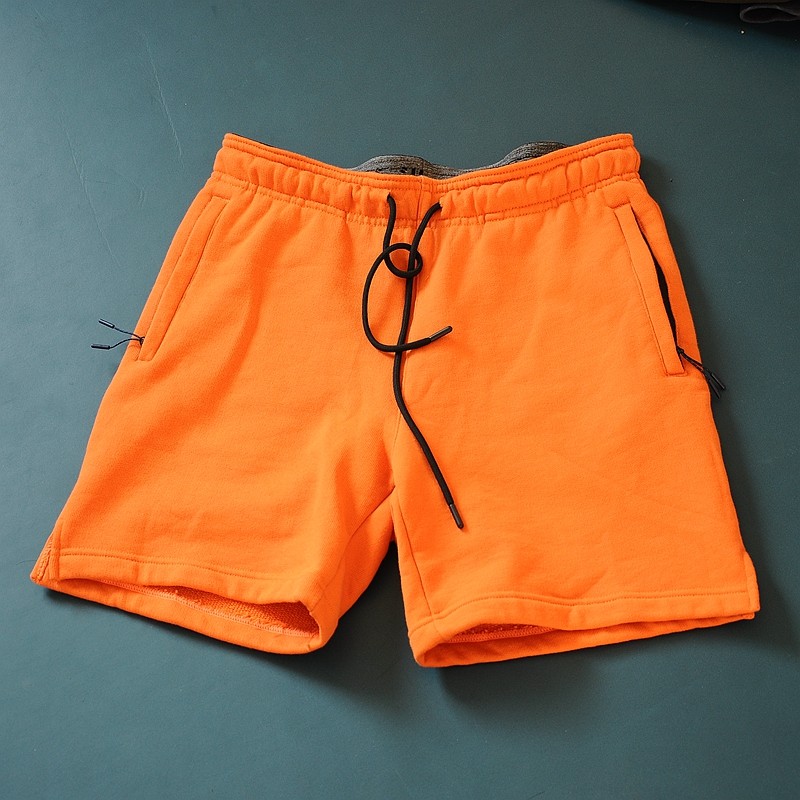 橙色潮酷运动休闲短裤男健身跑步夏季宽松五分裤松紧腰沙滩裤加大,淘宝优惠券,粉丝福利购,淘宝优惠卷