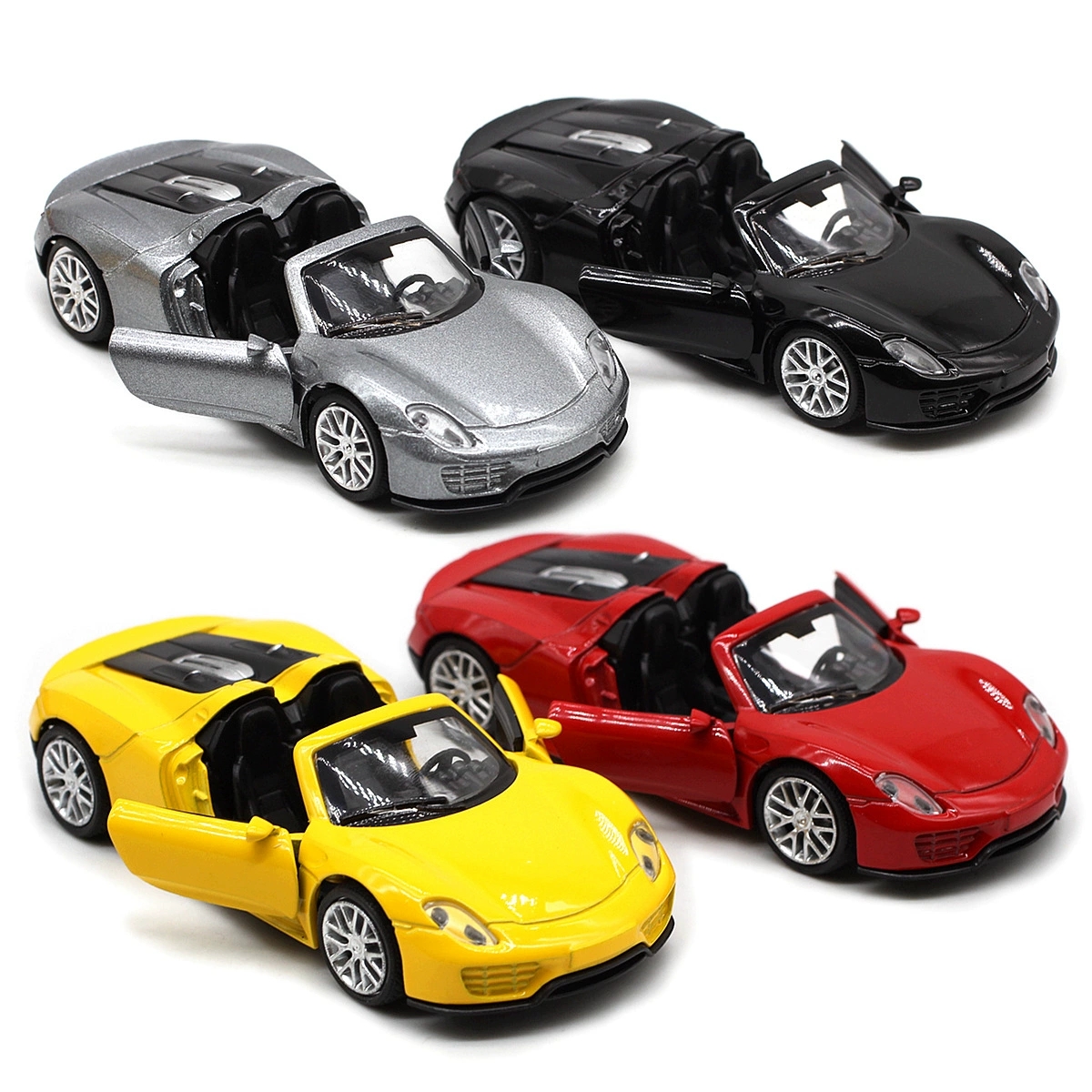 1:32保时捷918敞篷跑车老爷车 合金模型儿童玩具汽车男孩礼物摆件 - 图0