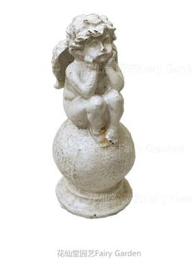 花园阳台摆件花仙堂铸铁天使装饰