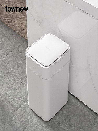智能垃圾桶T1S全新第二代感应式家用客厅自动打包换袋卫生间-图1