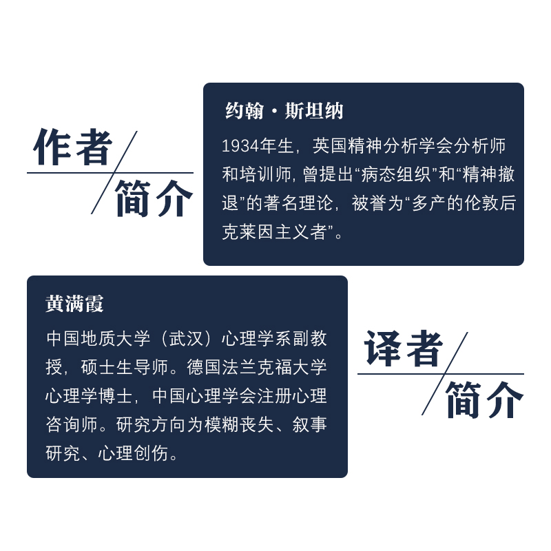 xj38.87心理.看见与被看见走出精神避难所约翰斯坦纳 心理学专业 治疗 精神分析 精神退缩 精神内耗克莱因学派 - 图0