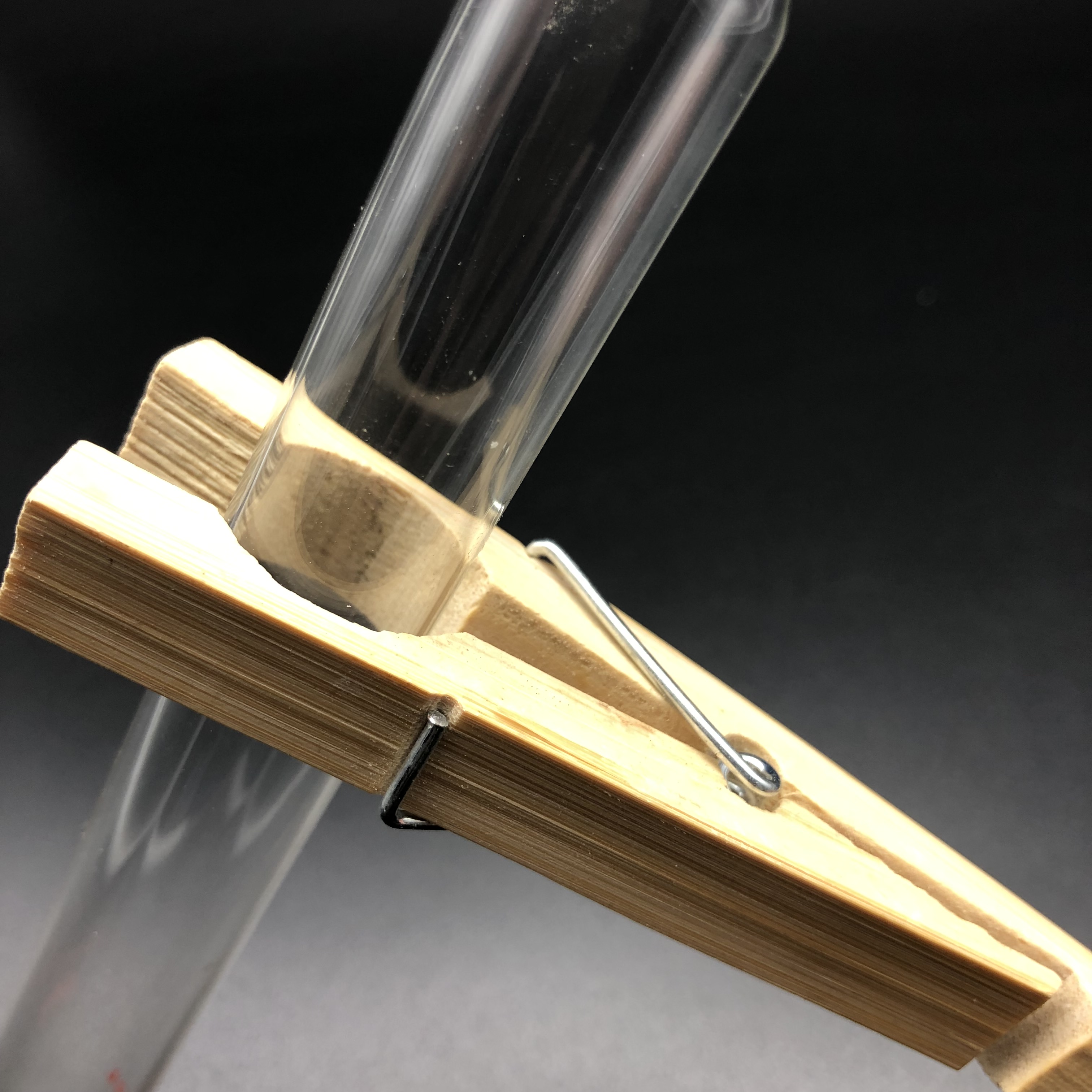 实验室 竹制木试管夹 试管夹 玻璃试管夹子 木夹子 木试管夹 包邮 - 图0