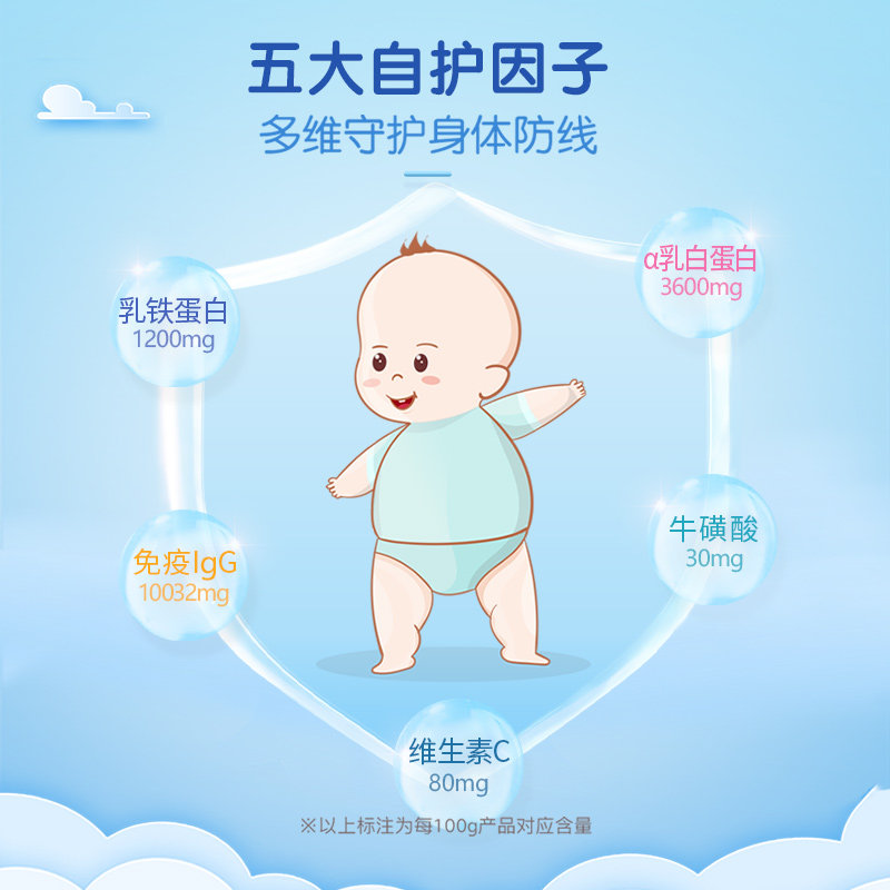 【新西兰进口】小斯利安乳铁蛋白婴幼儿免疫球蛋白儿童宝宝营养品