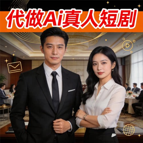 AI 真人短剧定制 短视频制作 仿真人推文解说文案剪辑 代做成片 - 图0