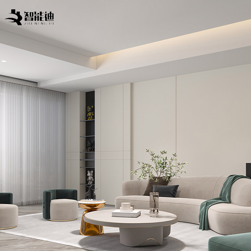 薄如蝉翼斜边45度收口灯槽斜面反光灯槽回型吊顶灯带悬浮线条灯,淘宝优惠券,粉丝福利购,淘宝优惠卷