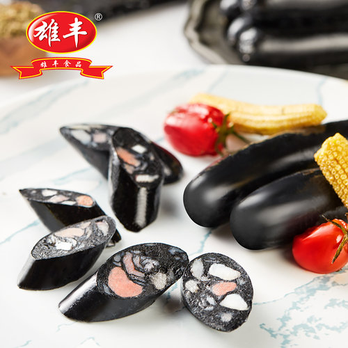 雄丰墨鱼汁香肠烤肠广式热狗肠2盒肉肠下午零食肠台工儿童肠 - 图0