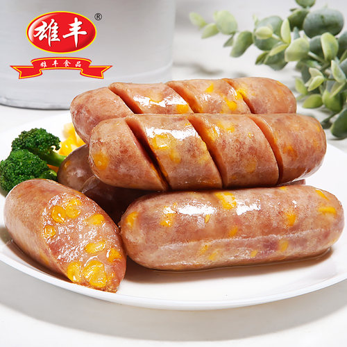 雄丰玉米肠地道肠热狗肠零食香肠美味烤肠烧烤肠餐饮代餐食品厂家 - 图2