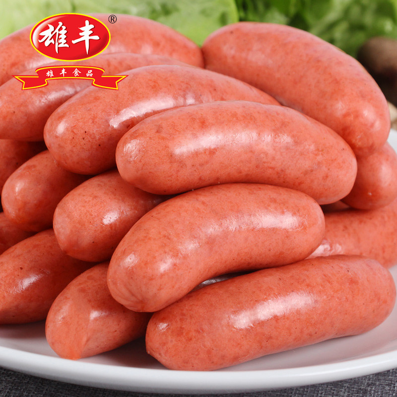 雄丰2500g约50根烧烤肉肠热狗肠 雄丰食品香肠/腊肠