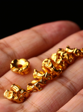 金色火焰祥云卡环隔片文玩配饰