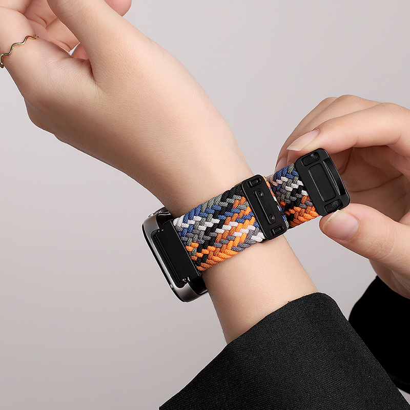 适用于华为fit4手表带watchfit4Pro磁吸扣尼龙编织回环fit3腕带新款智能运动watchfit3男女4Pro夏2高级替换带 - 图0