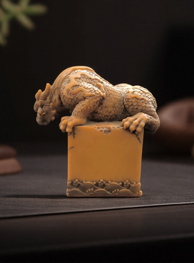 仿古貔貅秦始皇传国玉玺印章摆件