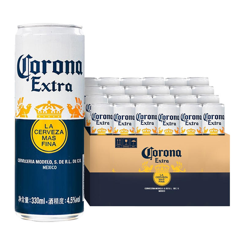 CORONA科罗娜墨西哥风味啤酒330ml*24听官方旗舰店整箱装听装-图3