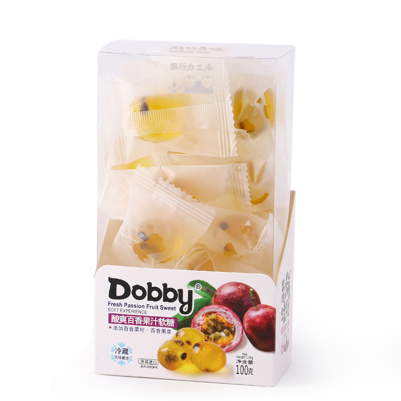 Dobby哆比Q弹芒果白桃果汁软糖水果QQ糖旅行青蛙休闲零食网红糖果 - 图2