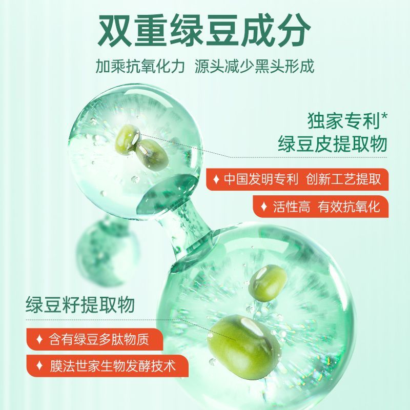 膜法世家绿豆清洁泥膜袋装涂抹式面膜清洁黑头闭口便携装25g正品 - 图2