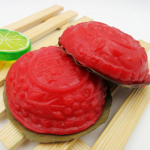 莆田特产红团饼传统糯米馅绿豆馅糕点农家自制小吃5个二件包邮 - 图0