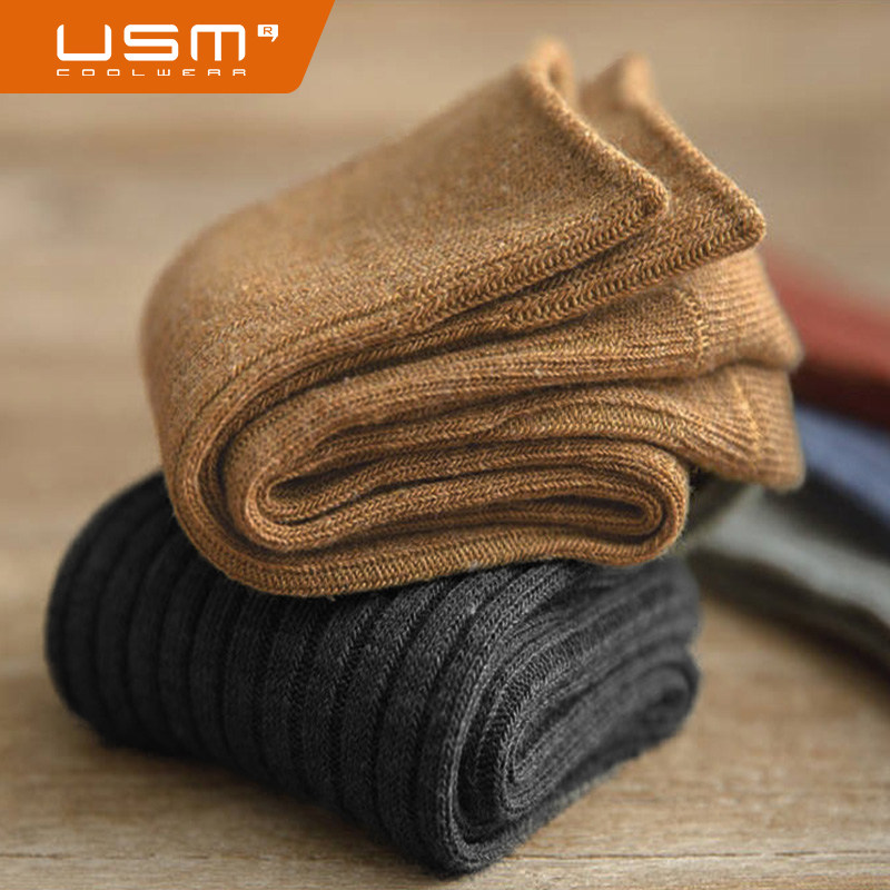 usm厚实精梳棉防臭中筒运动袜子 usm内衣短袜/打底袜/丝袜/美腿袜