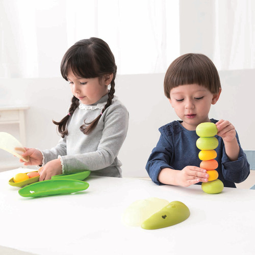 台湾weplay玩具幼儿童早教感统训练器材精细动作训练堆叠豆荳荚 - 图3
