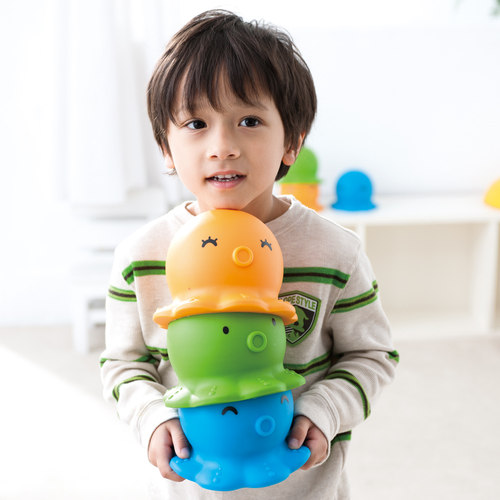 台湾WEPLAY原装进口幼儿童平衡力训练感统器材头顶玩具章鱼帽 - 图2