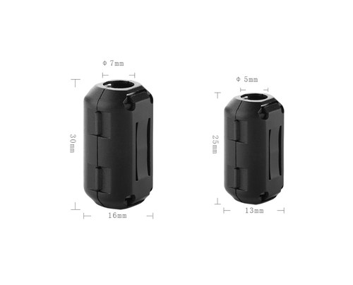 滤波磁环 抗干扰器.可拆式屏蔽磁环,5-7MM(1个) - 图3