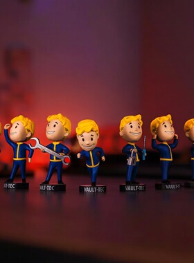 fallout 7款 辐射小子手办1代2代3代4代VaultBoy公仔动漫卡通摆件